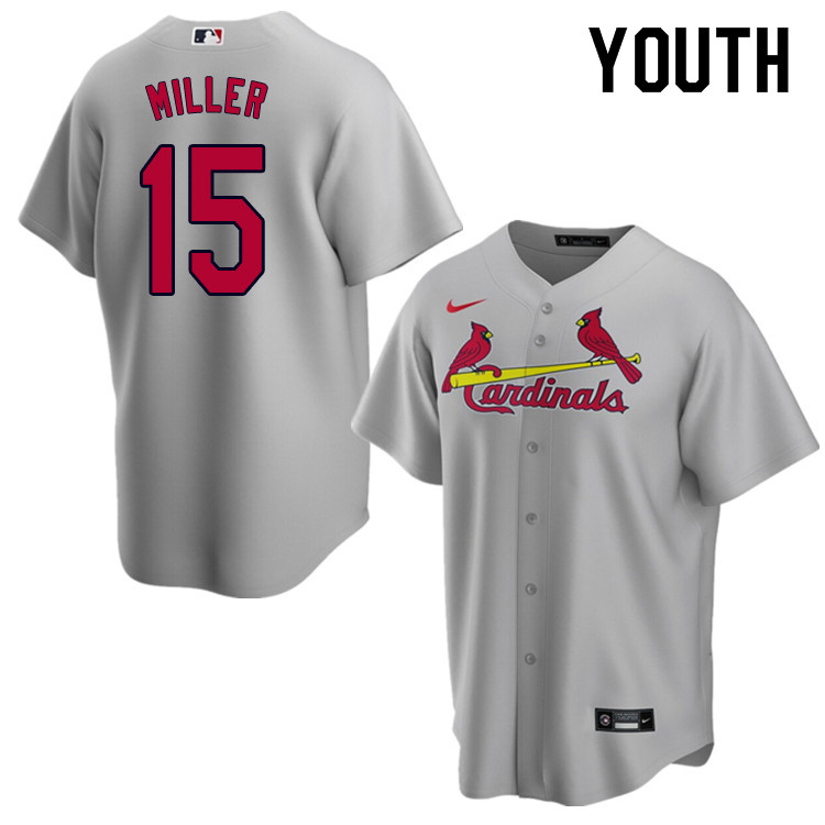 Nike Youth #15 Brad Miller St.Louis Cardinals Baseball Jerseys Sale-Gray